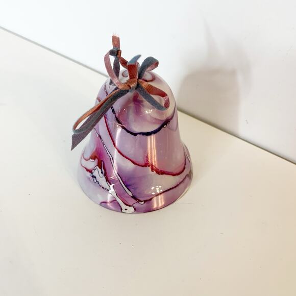 Svendsens Designs Vintage Purple Glass Bell Ornament 1987 For Dayton Hudson - Picture 5 of 6